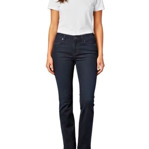 7 For All Mankind Women's Dark Indigo Straight Leg Jeans